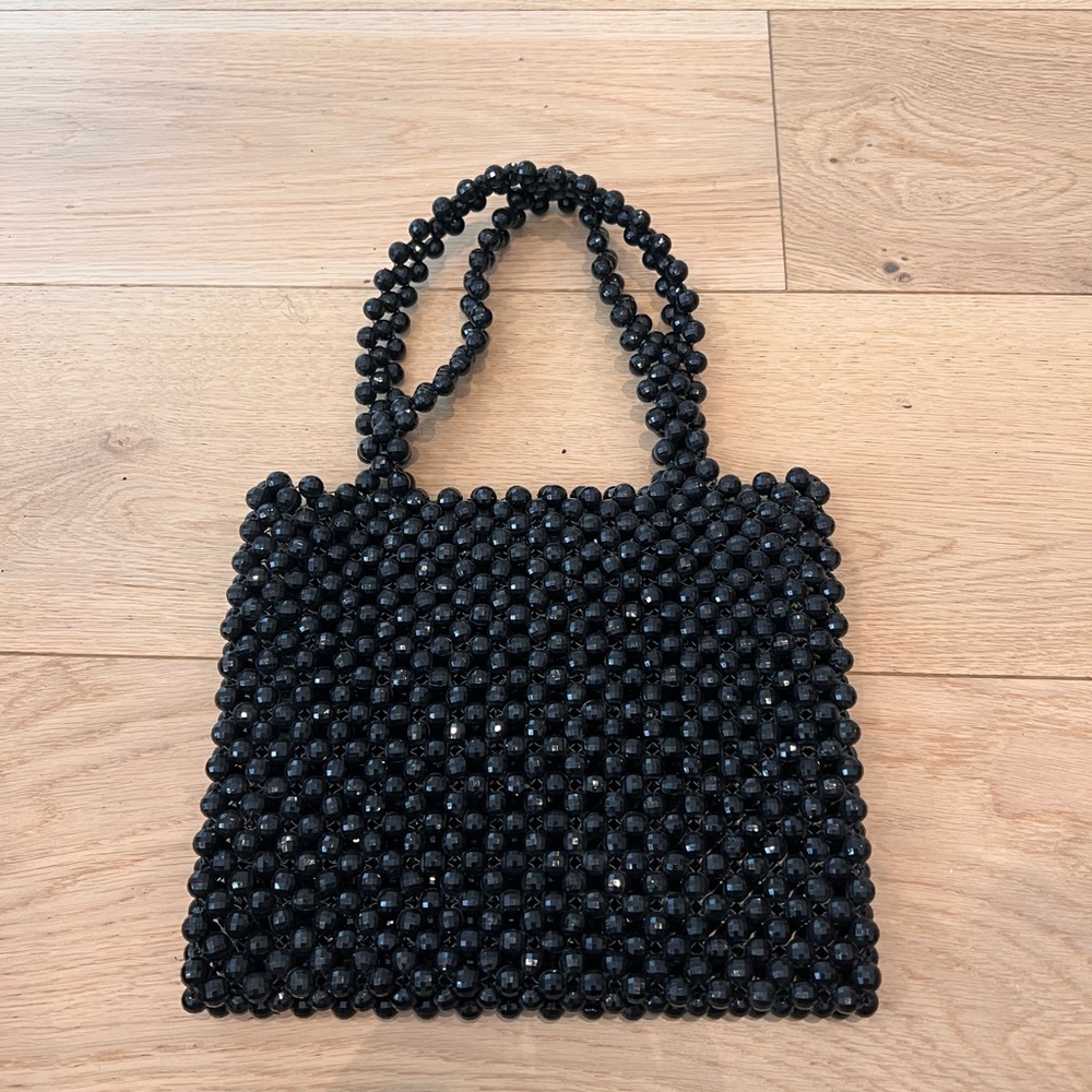 Black Beaded Women’s Evening Bag - Picture 3 of 8